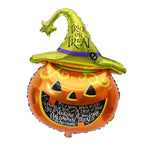 Happy Halloween Aluminum Foil Balloons Set Pumpkin Witch Bat Balloons Kit Festival Decor