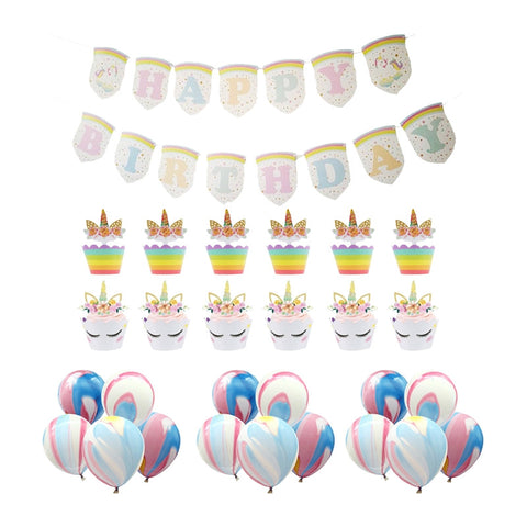 Unicorn Balloon Birthday Decoration Set Drcorative Balloons Kit Birthday Party Supplies