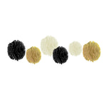 Paper Flowers Pom Pom Tassel Paper Garland And Balloons Kit for Birthday Wedding Decoration