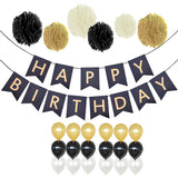 Paper Flowers Pom Pom Tassel Paper Garland And Balloons Kit for Birthday Wedding Decoration