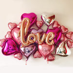 Foil Love Balloons Kit Wedding Decoration Engagement Party Wedding Centerpieces Bachelorette Party Bridal