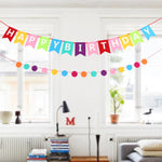 Esonmus Colorful Birthday Party Decoration Supplies Kit Happy Birthday Banner