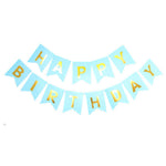Happy Birthday Banner Tissue Party Decorations Balloon Kit Paper Flowers Hanging Swirl Party Supplies