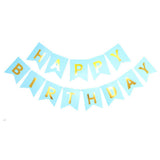 Happy Birthday Banner Tissue Party Decorations Balloon Kit Paper Flowers Hanging Swirl Party Supplies